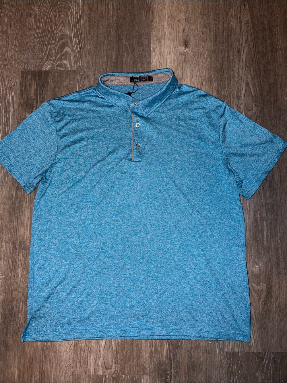 Reel Legends Men's Light Heather Teal Polo